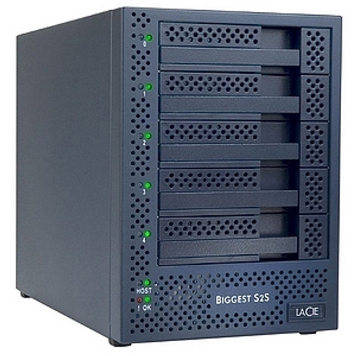 301263U - LaCie Biggest S2S Hard Drive Array - 5 x HDD Installed - 5 TB Installed HDD Capacity - Serial ATA/300 Controller - RAID Supported - 5 x Tota