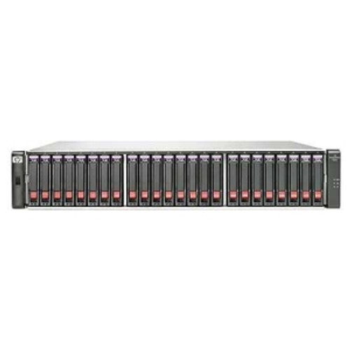 BV903A - HP StorageWorks P2000 SAN Hard Drive Array 24 x HDD Installed 14.40 TB Installed HDD Capacity RAID Supported 24 x Total Bays Fast Ethernet Network (RJ-45) Mini USB Fibre Channel 2U Rack-mountable