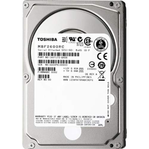 MBF2300RC-40PK - Toshiba MBF2-RC MBF2300RC 300 GB 2.5 Internal Hard Drive - 40 Pack - 6Gb/s SAS - 10025 rpm - 16 MB Buffer - Hot Swappable