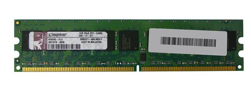 KD6502-ELG - Kingston 1GB PC2-5300 DDR2-667MHz ECC Unbuffered CL5 240-Pin DIMM Dual Rank Memory Module