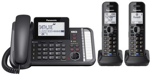 Panasonic 2-line KX-TG9582B DECT Caller ID Black telephone