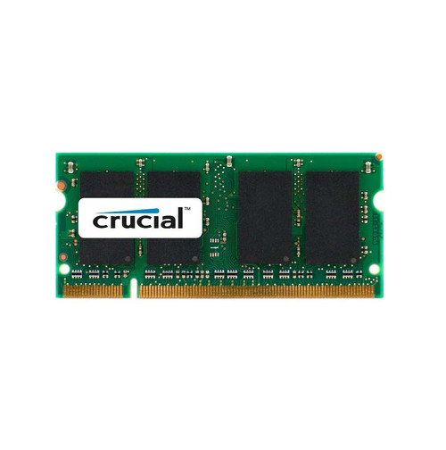 CT2KIT12864AC800 - Crucial 2GB Kit (1GBx2) PC2-6400 DDR2-800MHz non-ECC Unbuffered CL-6 128M x 64 200-Pin SODIMM Memory