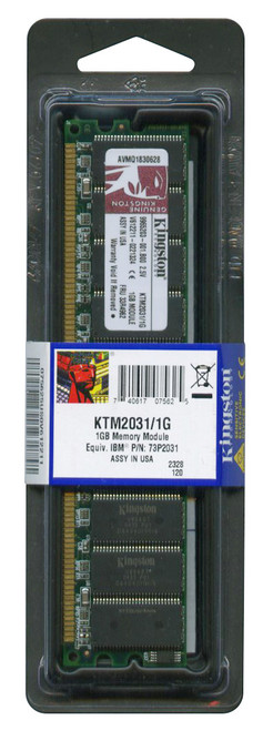 KTM2031/1G - Kingston 1GB PC2100 DDR-266MHz ECC Registered CL2.5 184-Pin DIMM Memory Module for IBM