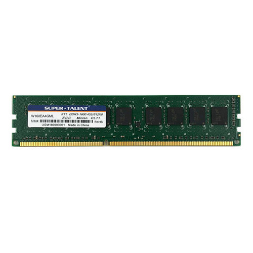 Super Talent DDR3-1600 4GB ECC Micron Chip Server Memory
