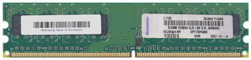 73P4983 - IBM 512MB PC2-5300 DDR2-667MHz non-ECC Unbuffered CL5 240-Pin DIMM Single Rank Memory Module