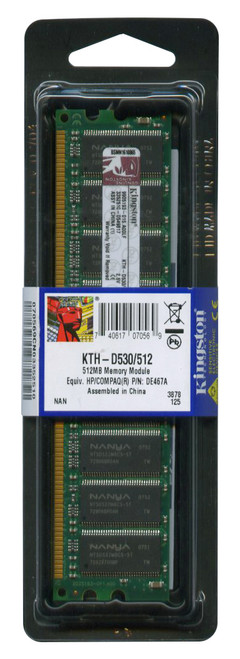 KTH-D530/512 | Kingston 512MB PC3200 DDR-400MHz non-ECC Unbuffered