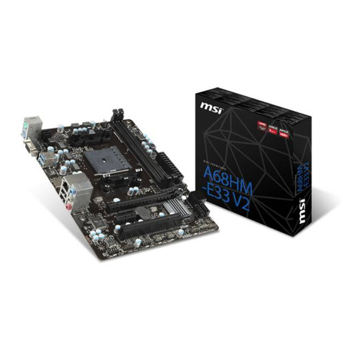 MSI A68HM-E33 V2 Socket FM2+/ AMD A68H/ DDR3/ SATA3&USB3.0/ A&GbE/ MicroATX Motherboard