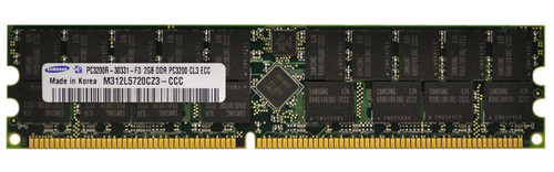 M312L5720CZ3-CCC - Samsung 2GB PC3200 DDR-400MHz ECC Registered CL3 184-Pin DIMM Memory Module (Refurbished)
