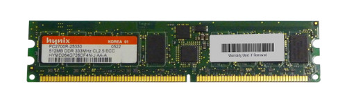HYMD264G726DF4N-J - Hynix 512MB PC2700 DDR-333MHz ECC Registered CL2.5 184-Pin DIMM Memory Module