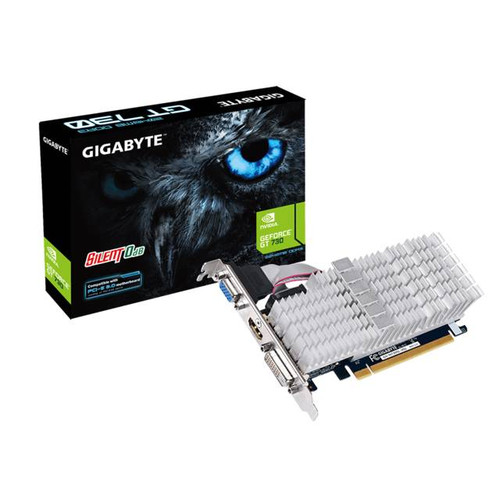 GIGABYTE NVIDIA GeForce GT 730 2GB DDR3 VGA/DVI/HDMI Low Profile PCI-Express Video Card