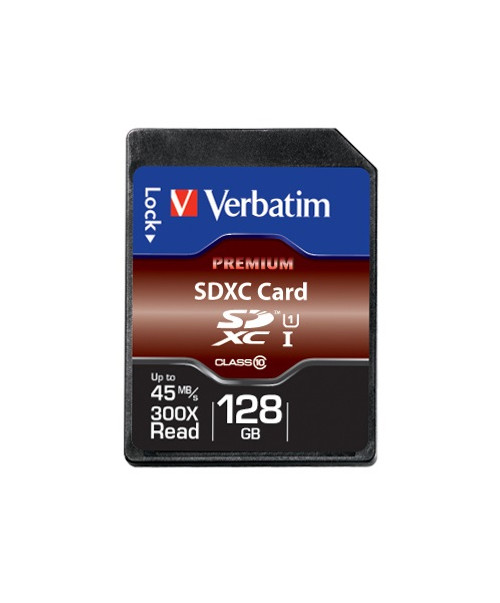Verbatim Premium 128GB SDXC Class 10 memory card