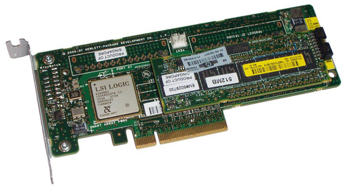 447029-001 - HP Smart Array P400 PCI-Express 8-Channel Serial Attached SCSI (SAS) RAID Controller Card with 512MB BBWC (Battery Backed Write Cache)