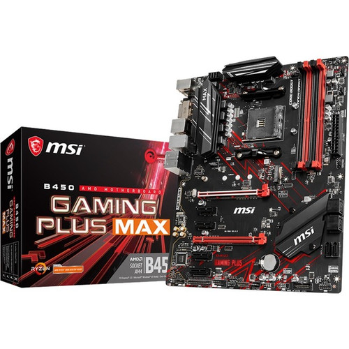 MSI B450 GAMING PLUS MAX Desktop Motherboard - AMD Chipset - Socket AM4 -  B450GPLMAX