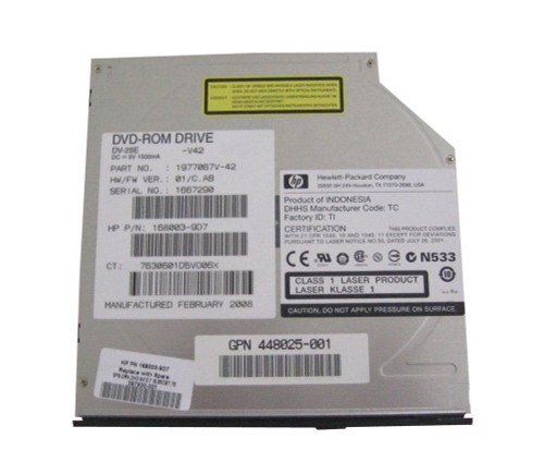 397930-001 - HP 8x/24x SlimLine IDE DVD-ROM Optical Drive for ProLiant Servers