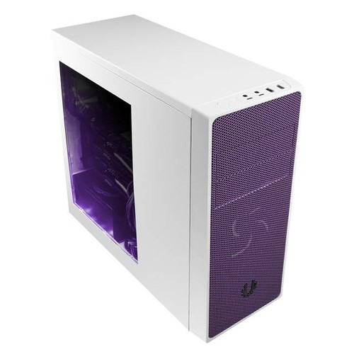 BitFenix Neos Window BFC-NEO-100-WWWKP-RP No Power Supply ATX Mid Tower (White/Purple)