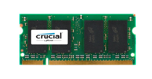 CT444721 - Crucial 1GB PC2700 DDR-333MHz non-ECC Unbuffered CL2.5 200-Pin SoDimm Memory Module For Dell Latitude D600 Notebook