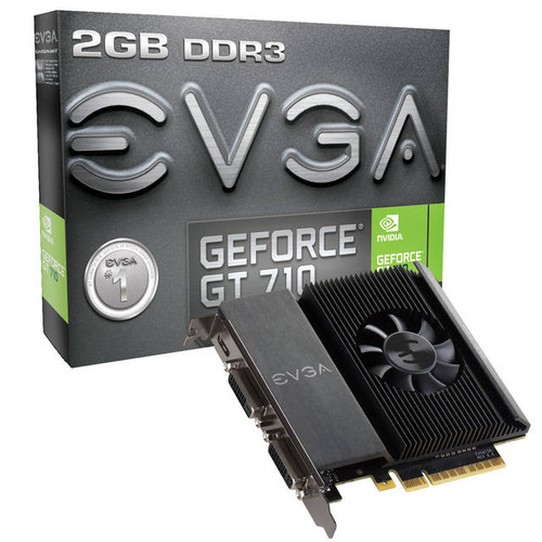 EVGA NVIDIA GeForce GT 710 2GB DDR3 2DVI/Mini HDMI PCI-Express Video Card