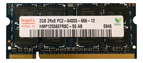 HMP125S6EFR8C-S6 - Hynix 2GB PC2-6400 DDR2-800MHZ non-ECC Unbuffered CL6 200-Pin SoDimm Dual Rank Memory Module