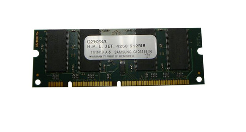 Q2628A - HP 512MB PC2100 DDR-266MHz non-ECC Unbuffered CL2 100-Pin SoDimm Memory Module for Color LaserJet 4200 Series Printers