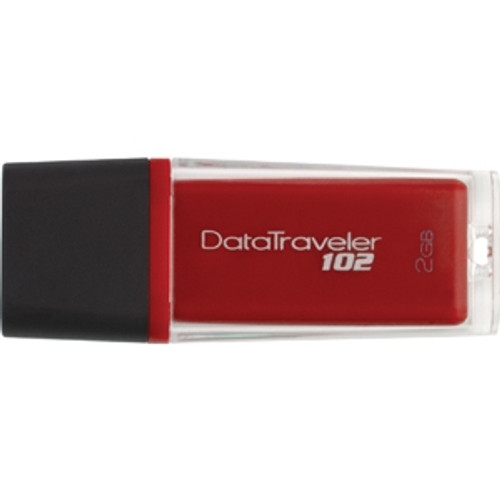 DT102/2GB - Kingston DataTraveler 102 DT102/2GB 2 GB USB 2.0 Flash Drive - Red - External