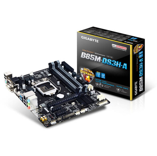 GIGABYTE GA-B85M-DS3H-A LGA1150/ Intel B85/ DDR3/ SATA3&USB3.0/ A&GbE/ MicroATX Motherboard