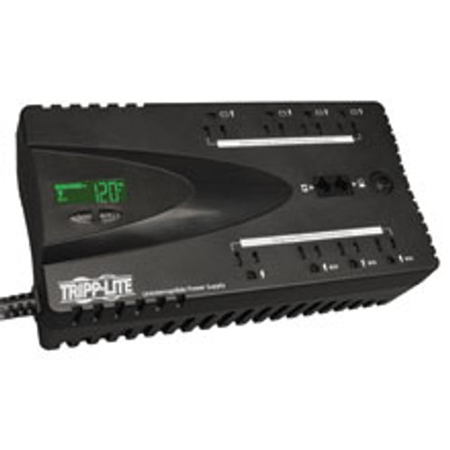 Tripp Lite ECO650LCD Standby (Offline) 650VA 8AC outlet(s) Black uninterruptible power supply (UPS)