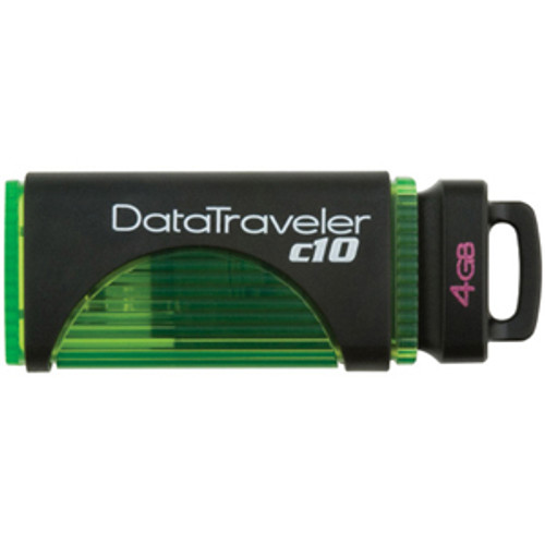 DTC10/4GB - Kingston 4GB DataTraveler C10 USB 2.0 Flash Drive - 4 GB - USB - External