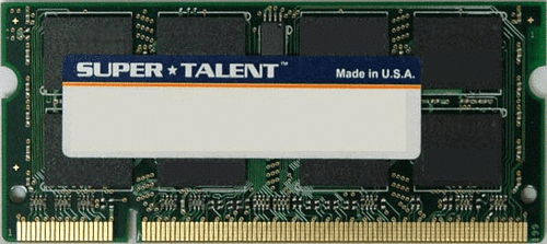 Super Talent DDR2-800 SODIMM 2GB/128x8 Samsung Chip Notebook Memory