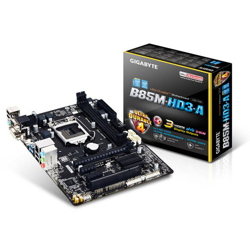 GIGABYTE GA-B85M-HD3-A LGA1150/ Intel B85/ DDR3/ SATA3&USB3.0/ A&GbE/ MicroATX Motherboard