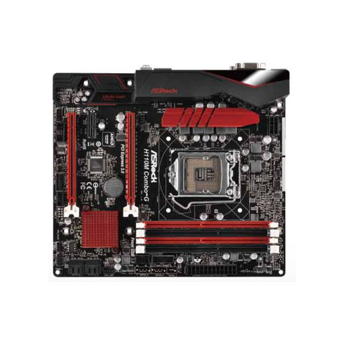 ASRock H110M COMBO-G LGA1151/ Intel H110/ DDR4/ Quad CrossFireX/ SATA3&USB3.0/ A&GbE/ MicroATX Motherboard