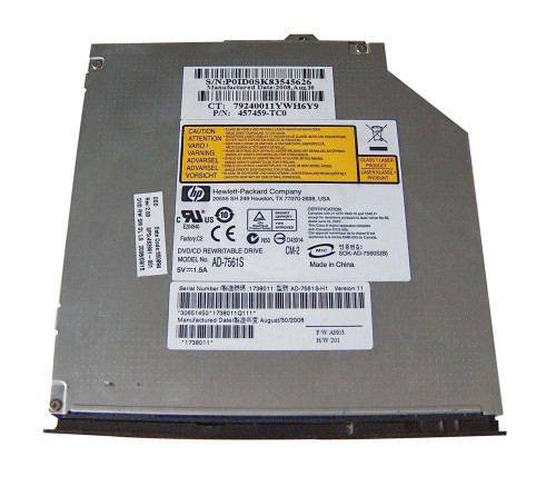 493961-001 - HP Laptop 2230s 8x Dvdrw Super-multi Sata Double Layer Optical Drive With Lightscribe