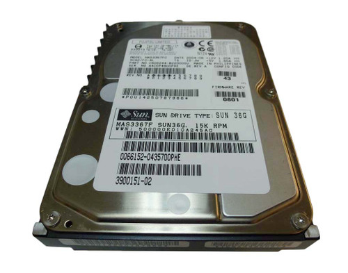 390-0151-02 - Sun 36.4GB 15000RPM Fibre Channel 2GB/s Hot-Pluggable 3.5-inch Hard Drive