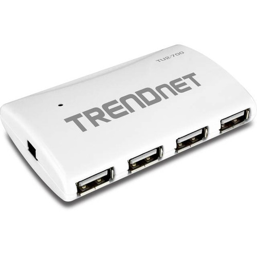 TRENDnet 7-Port USB 2.0 Hub w/ Power Adapter