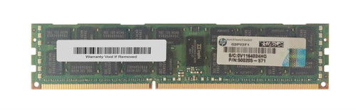 500205-571 - HP 8GB (1x8GB) 1333Mhz PC3-10600 Cl9 Dual Rank ECC Registered DDR3 SDRAM Dimm Memory for workstation Z