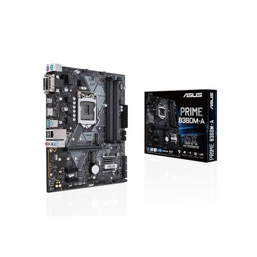 Asus PRIME B360M-A LGA1151/ Intel B360/ DDR4/ SATA3&USB3.1/ M.2/ A&GbE/ MicroATX Motherboard