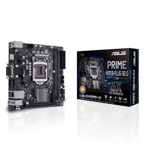 Asus PRIME H310I-PLUS/CSM LGA1151/ Intel H310/ DDR4/ SATA3&USB3.1/ M.2/ A&GbE/ Mini-ITX Motherboard