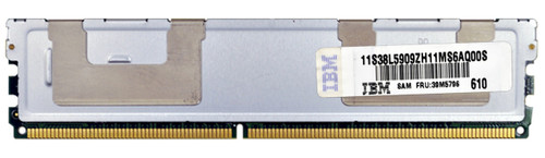 39M5796 - IBM 4GB (1X4GB) 667MHz PC2-5300 240-Pin DIMM CL5 ECC FULLY BUFFERED DDR2 SDRAM IBM Memory for BladeCenter & SYS