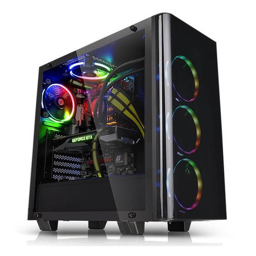 Thermaltake View 21 Tempered Glass Edition CA-1I3-00M1WN-00 No Power Supply ATX Mid Tower (Black)