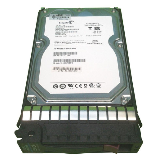 434052-002 - HP 750GB 7200RPM SATA 3GB/s Hot-Pluggable NCQ MidLine 3.5-inch Hard Drive