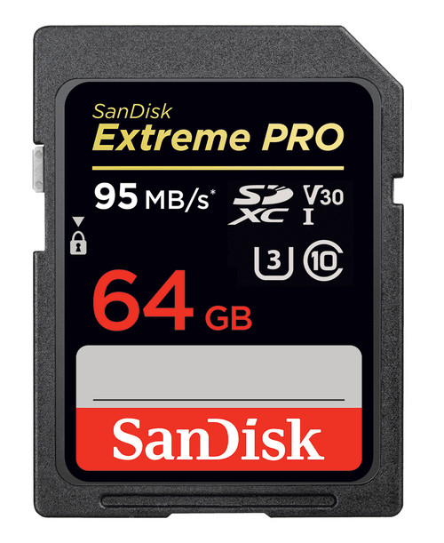 Sandisk Extreme Pro 0.064GB SDXC UHS-I Class 10 memory card