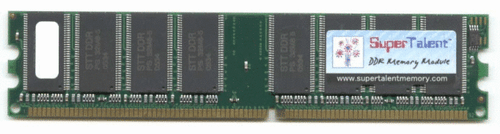 Super Talent D400 1GB/64X8 No Heatsink Memory