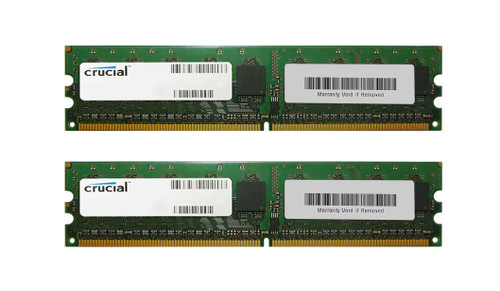 CT508543 - Crucial 4GB Kit (2 X 2GB) PC2-5300 DDR2-667MHz ECC Unbuffered CL5 240-Pin DIMM Memory for Apple Power Mac G5 (Quad 2.5GHz DDR2) Desktop