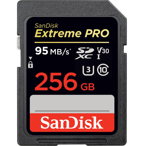 Sandisk Extreme Pro 256GB SDXC UHS-I Class 10 memory card