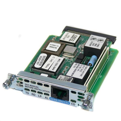 WIC-1DSU-56K4 - Cisco 1-port 4-wire 56/64-kbps CSU/DSU WAN Interface Card 1 x Switched 56/64 WAN 56 Kbps Switched 56