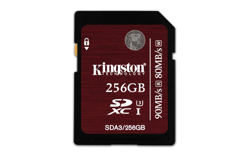 Kingston Technology SDXC UHS-I U3 (SDA3) 256GB 256GB SDXC UHS Class 3 memory card