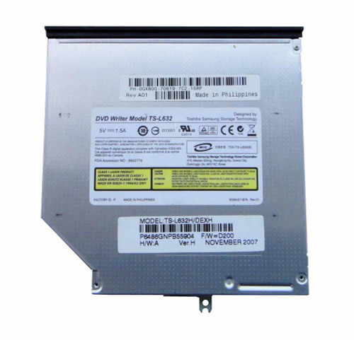 416184-8c0-ts-l632d - HP 24X24X24X8X CD-RW/DVD-ROM IDE Slimline Combo Optical Drive For HP NC6120 Business Notebook 416184-8c0-ts-l632d - HP 24X24X24X8X CD-RW/DVD-ROM IDE Slimline Combo Optical Drive For HP NC6120 Business Notebook