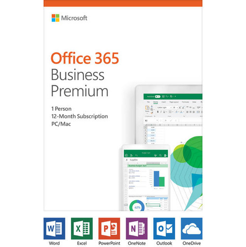 Microsoft Office 365 Business Premium / 12-month subscription, 1 person, PC/Mac Key Card