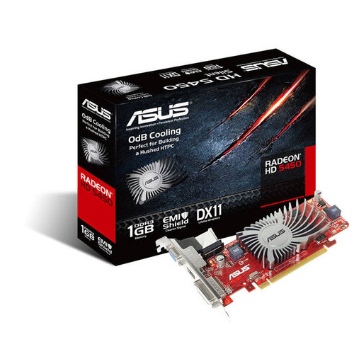 Asus AMD Radeon HD 5450 1GB DDR3 VGA/DVI/HDMI Low Profile PCI-Express Video Card