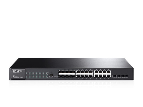 TP-LINK T2600G-28TS Managed L2 Gigabit Ethernet (10/100/1000) Black network switch