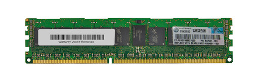 647651-081 - HP 8GB (1x8GB) 1600Mhz PC3-12800 Cl11 Single Rank ECC Registered DDR3 SDRAM Dimm Memory Kit for Proliant Server Dl360p Ml350p B